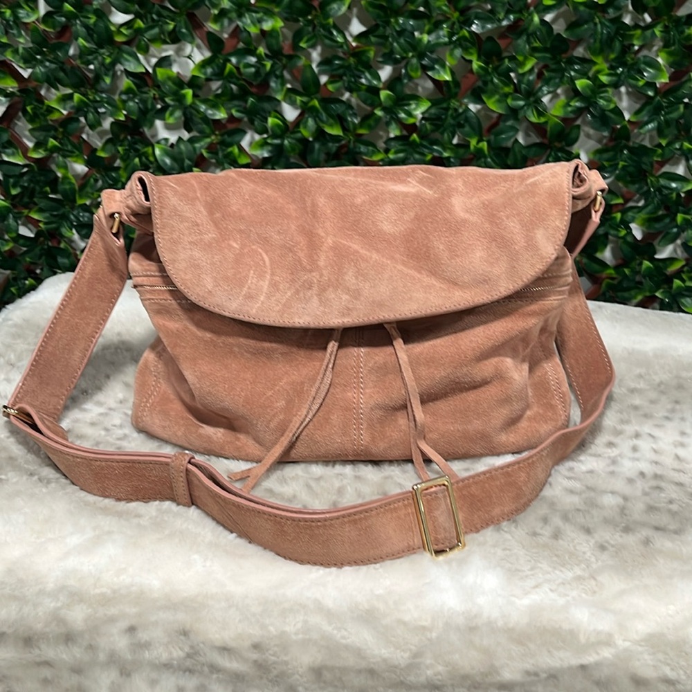 Elizabeth and James blush suede bag Donating 2/1